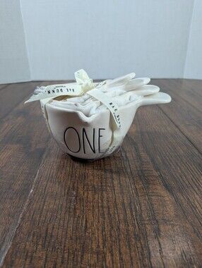 Rae Dunn Measuring Cups with Handles 4 Piece Set ONE HALF THIRD QUARTER
